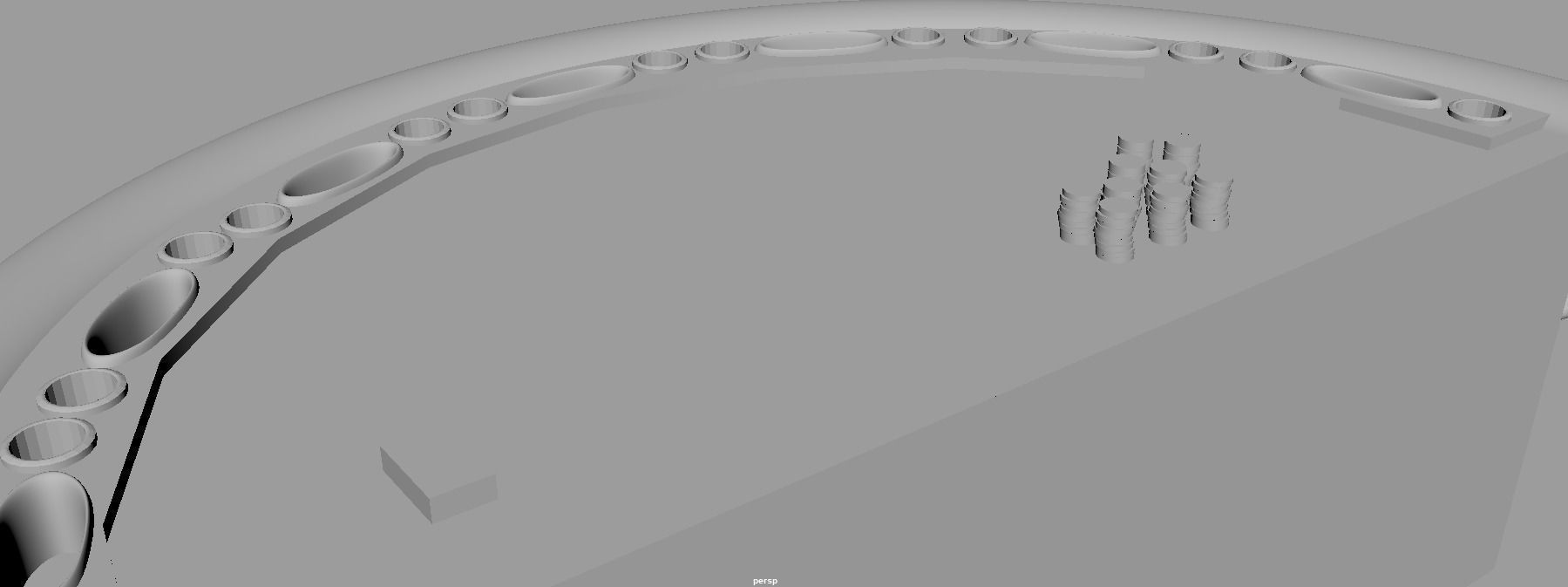 Miniature Blackjack Table For Casino Interior 3D model 3D model_9