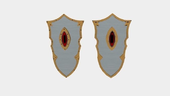 LARP Eye of Doom Shield Low-poly 3D model