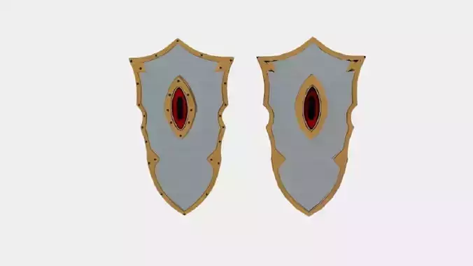 LARP Eye of Doom Shield Low-poly 3D model