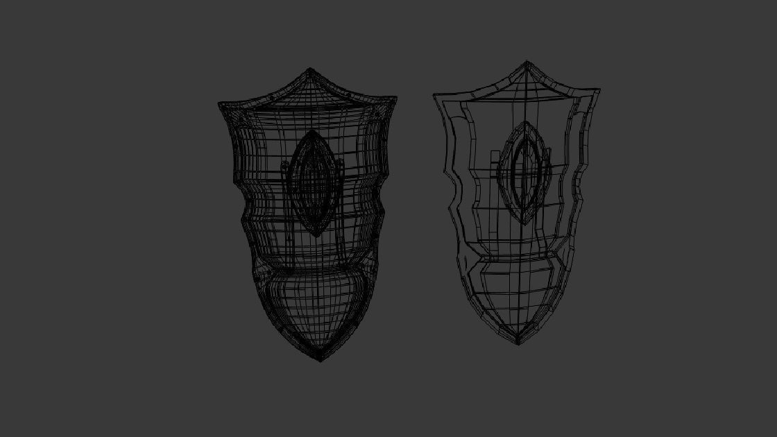 LARP Eye of Doom Shield Low-poly 3D model_5