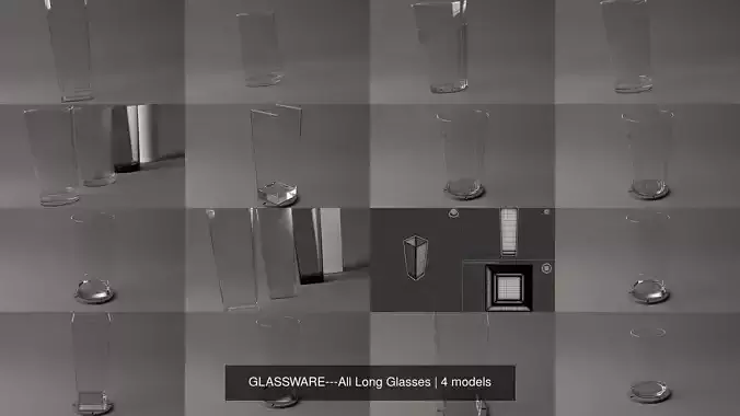 GLASSWARE---All Long Glasses