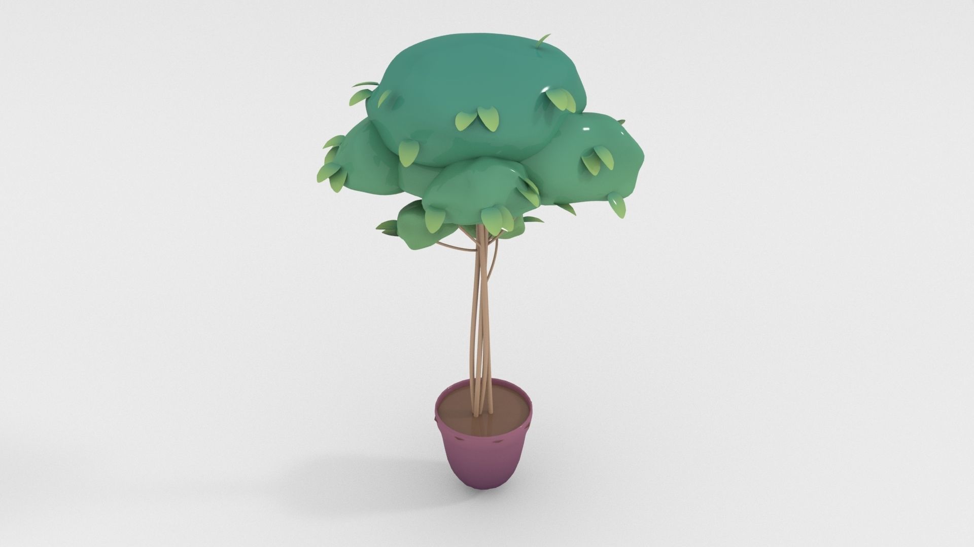 Low-poly popular indoor plant collection 3D model_6