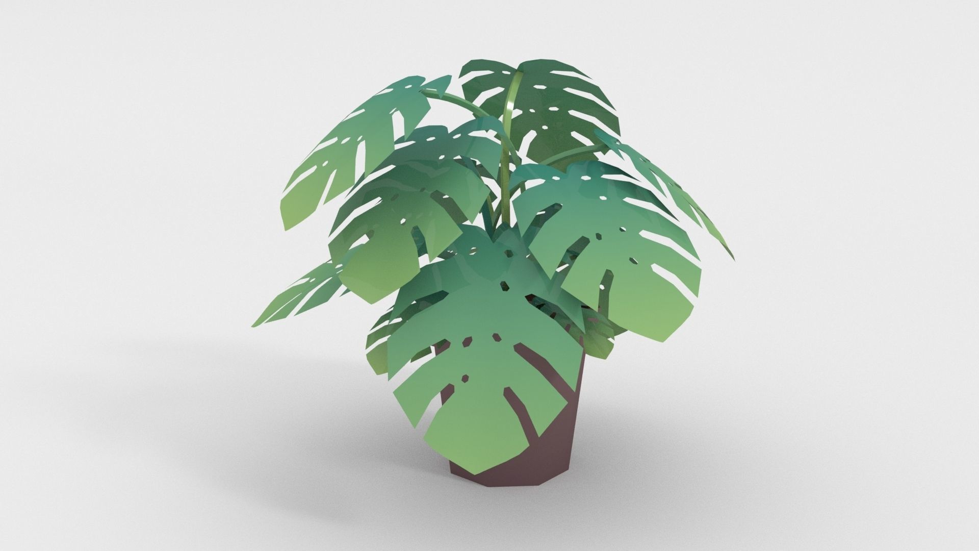 Low-poly popular indoor plant collection 3D model_2