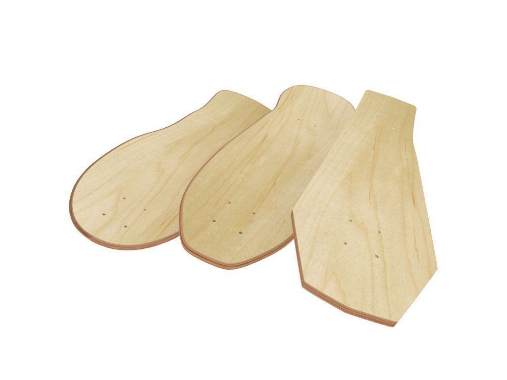 Old school shape skateboard mold- ready to be milled 3D model_14