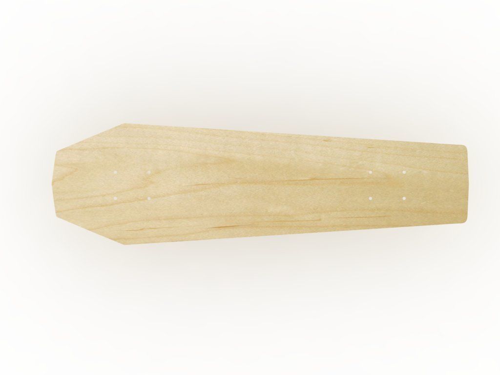 Old school shape skateboard mold- ready to be milled 3D model_11