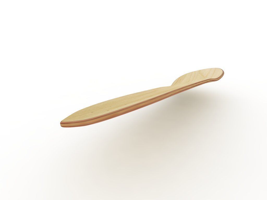 Old school shape skateboard mold- ready to be milled 3D model_9