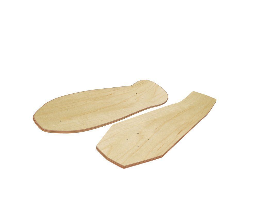 Old school shape skateboard mold- ready to be milled 3D model_13