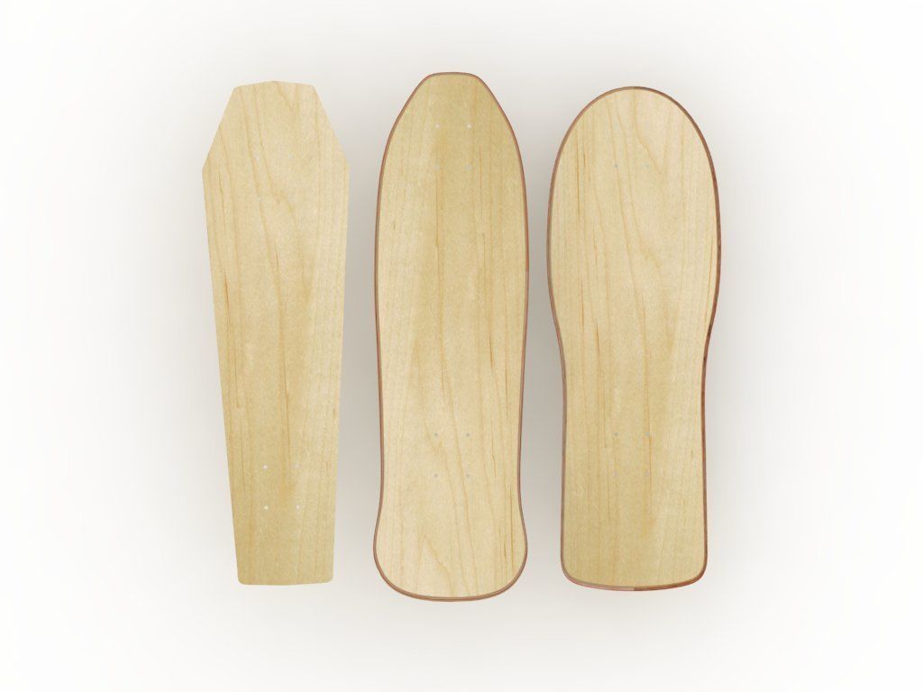 Old school shape skateboard mold- ready to be milled 3D model_15