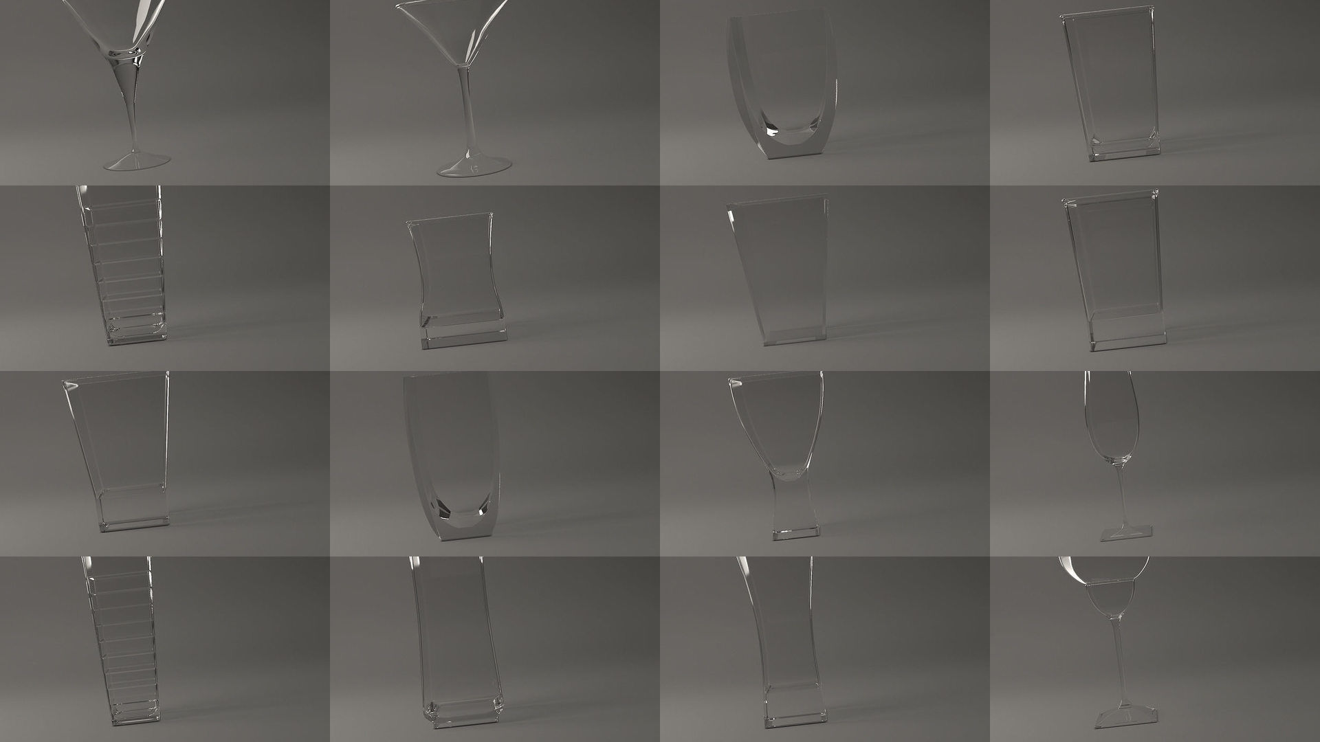 GLASSWARE---All Glasses 3D Model Collection_1
