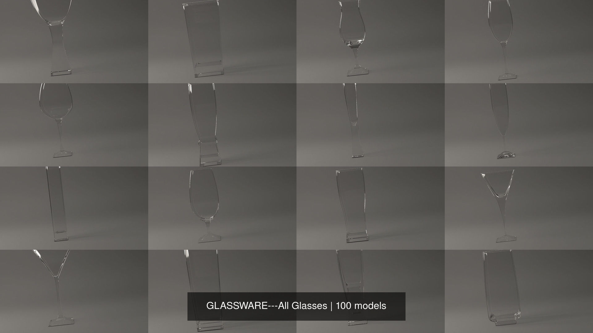 GLASSWARE---All Glasses 3D Model Collection_4