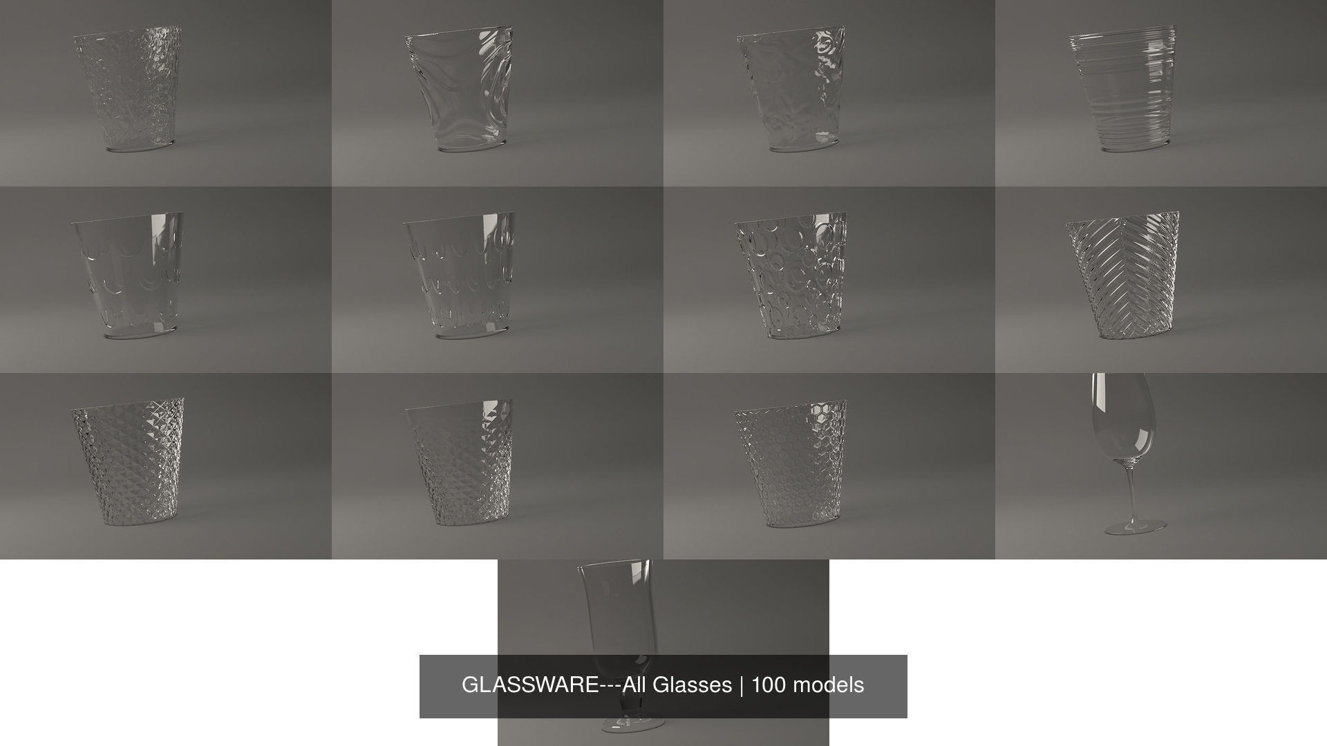 GLASSWARE---All Glasses 3D Model Collection_10