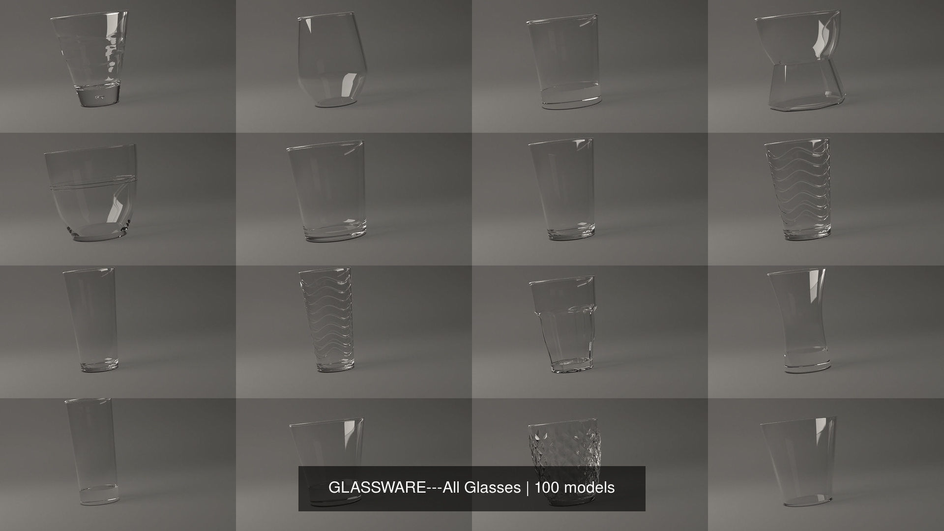 GLASSWARE---All Glasses 3D Model Collection_8