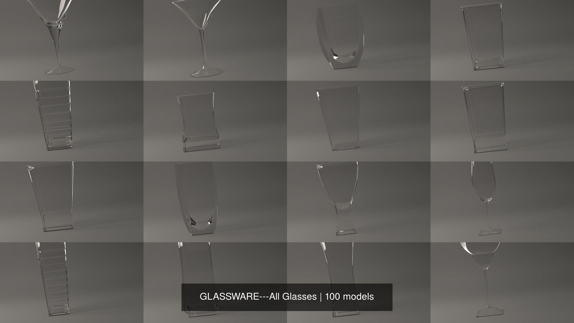 GLASSWARE---All Glasses 3D Model Collection_2