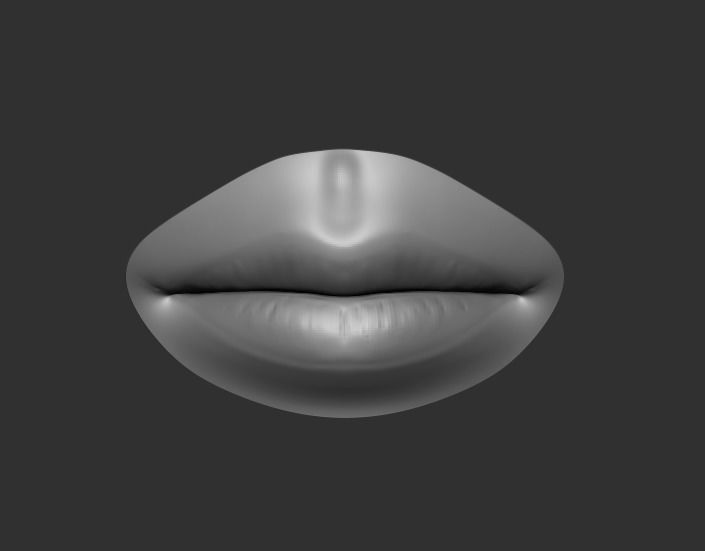 Female Mouth Pack 3D model_1