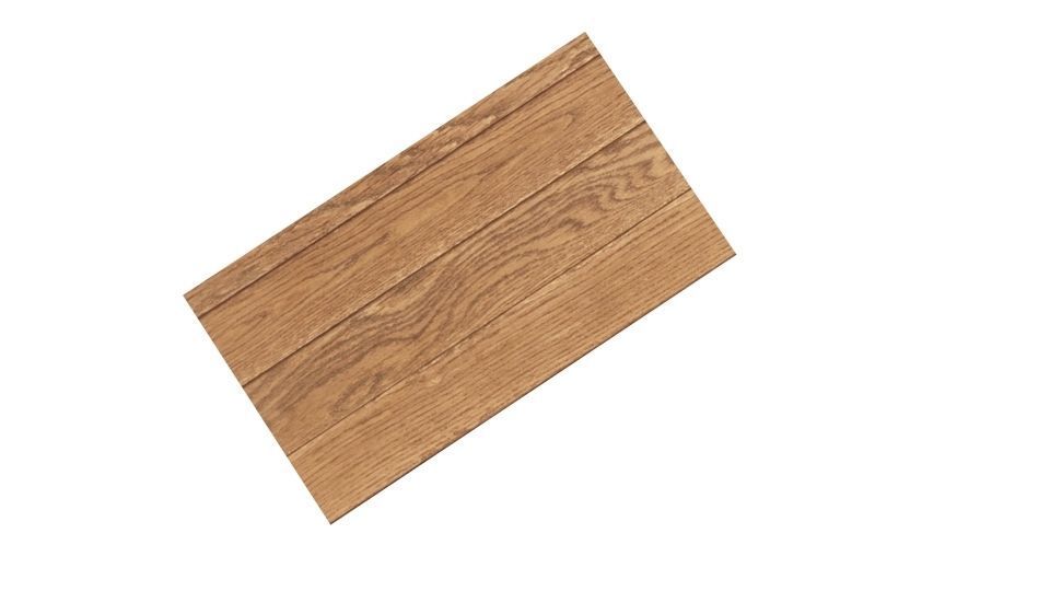 Cameron Coffee Plank Table Low-poly 3D model_2