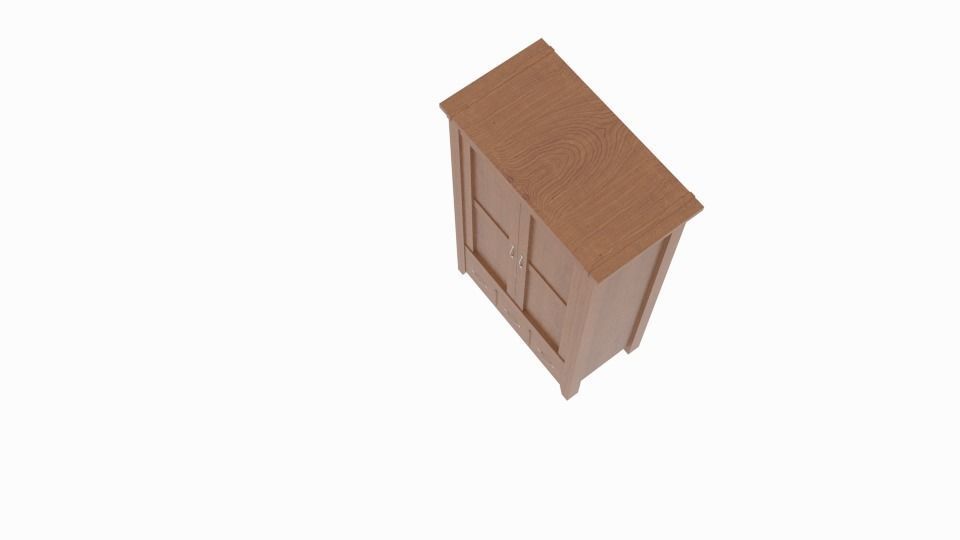 Next Clarendon Wardrobe Low-poly 3D model_3