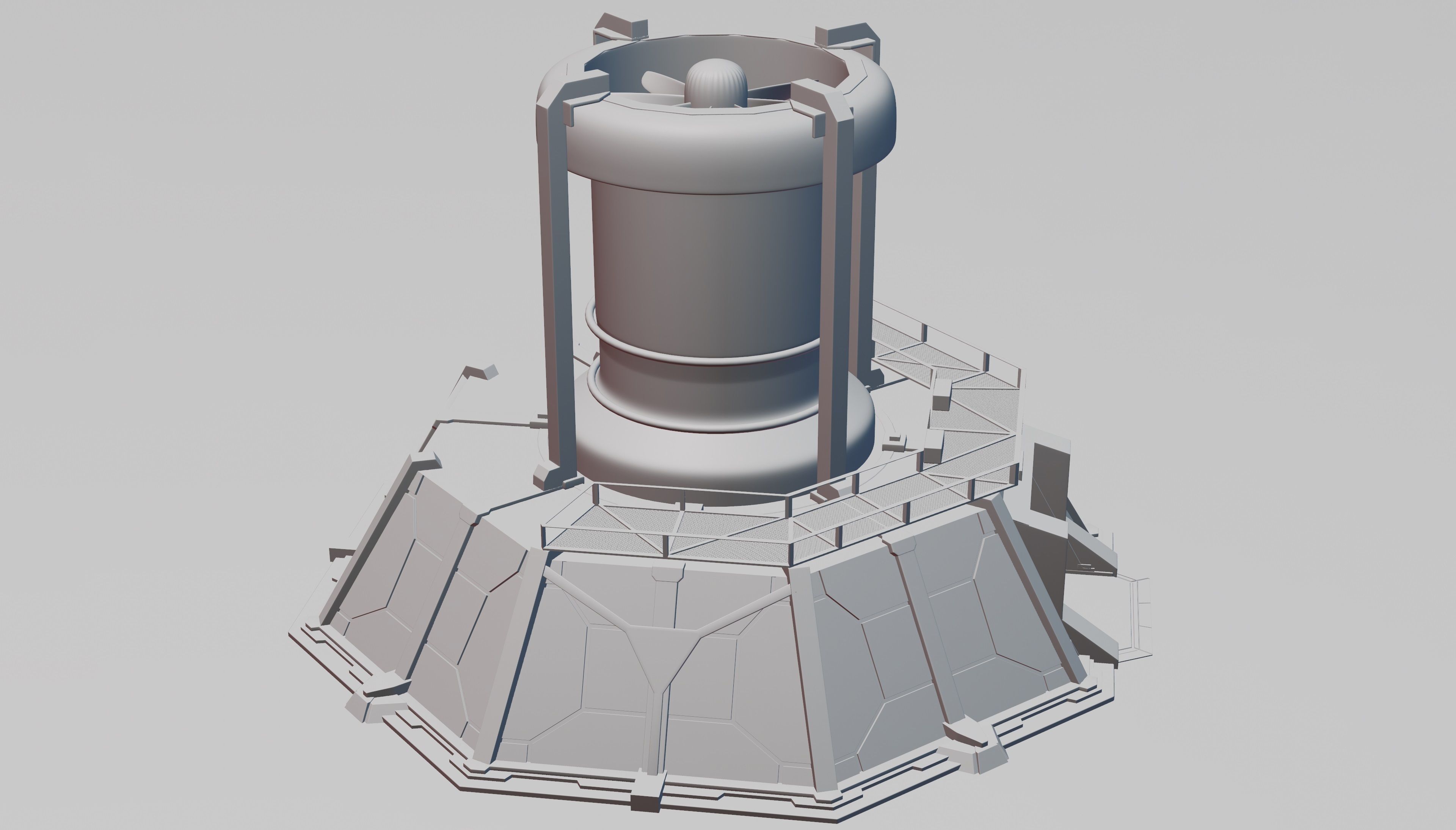 Power Plant or Energy Station from Command and Conquer game Free 3D model_7