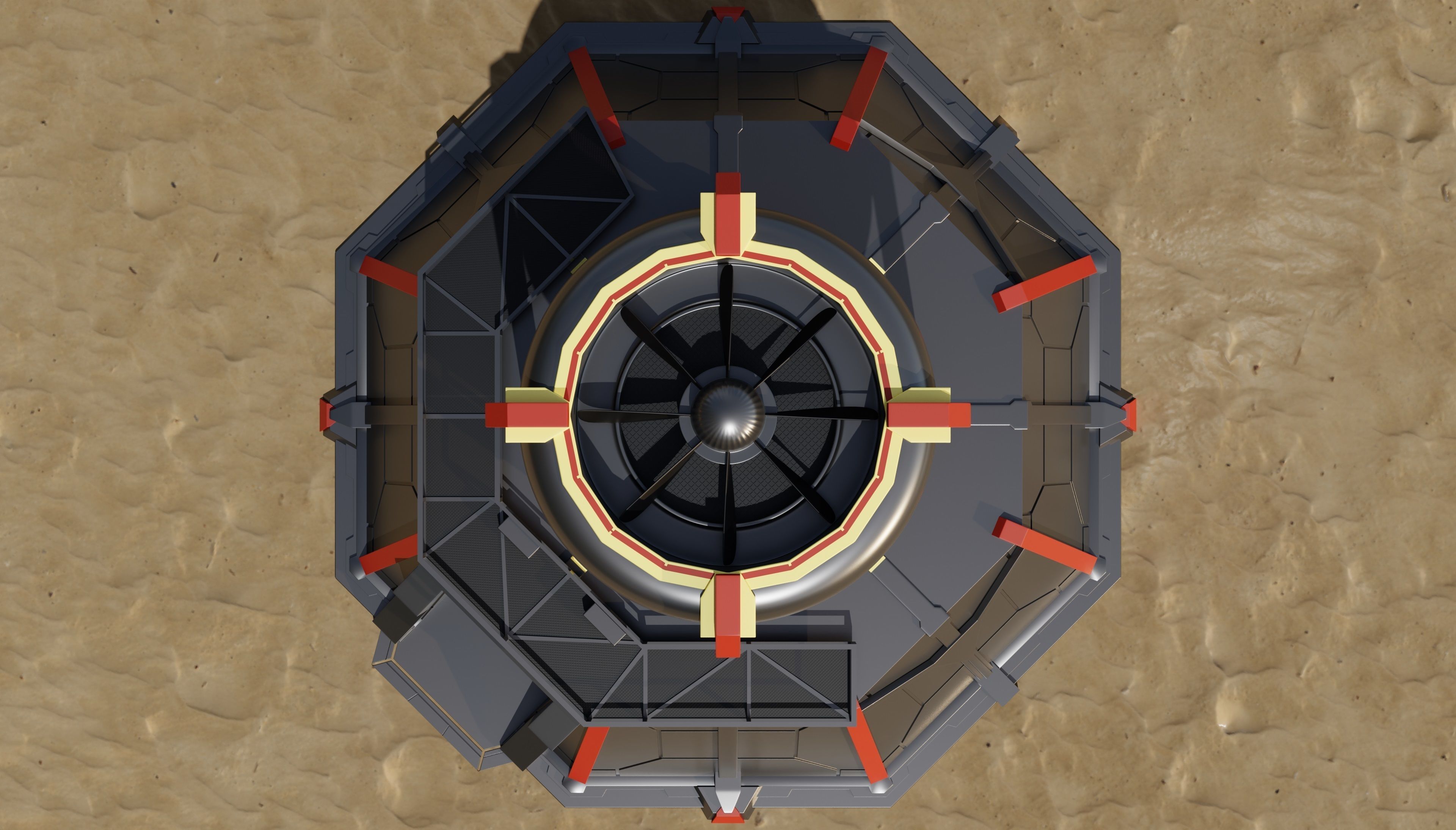 Power Plant or Energy Station from Command and Conquer game Free 3D model_4