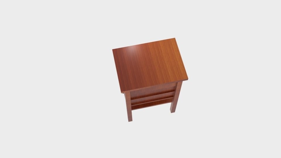  Triple Montego End Table  Low-poly 3D model_2