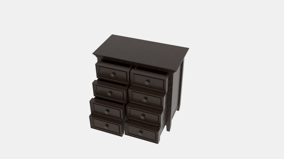 Amherst Accent Drawer Low-poly 3D model_3