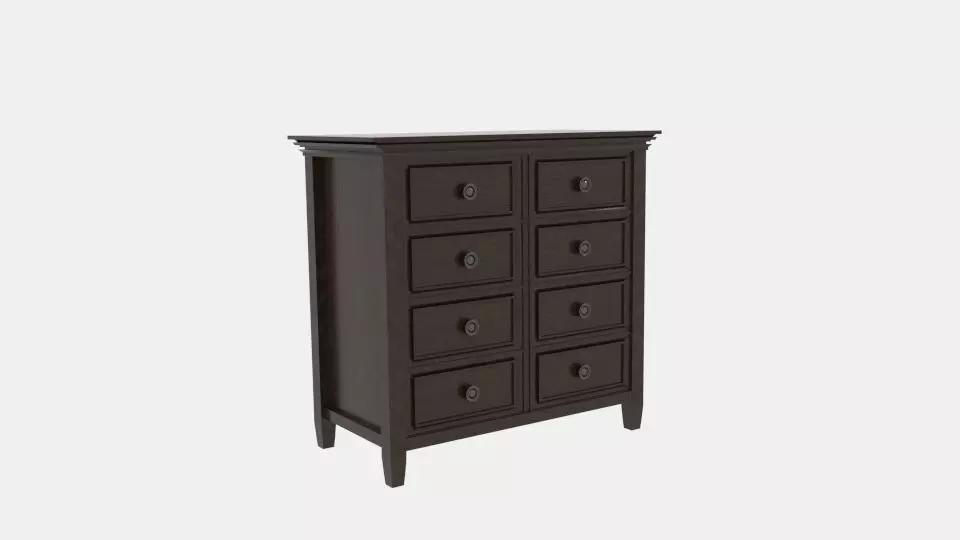 Amherst Accent Drawer Low-poly 3D model_0