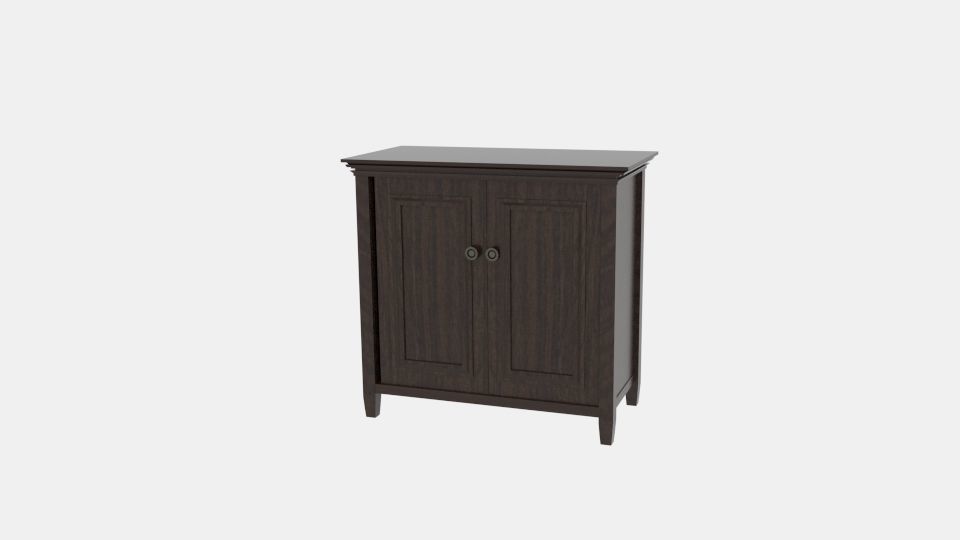 Amherst Accent Double Cabinet Low-poly 3D model_2