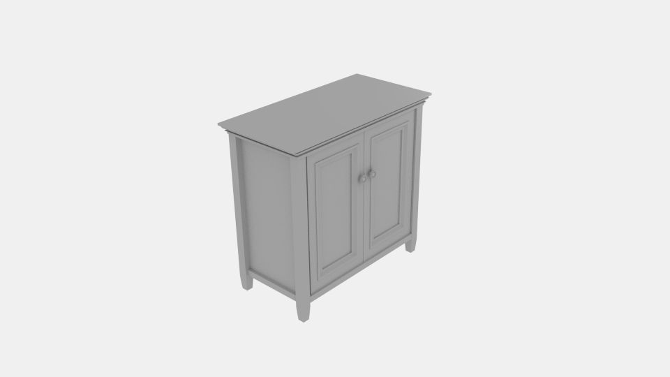 Amherst Accent Double Cabinet Low-poly 3D model_4