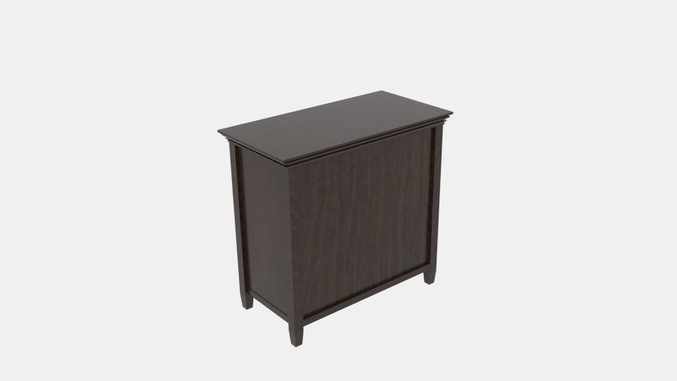Amherst Accent Double Cabinet Low-poly 3D model_1