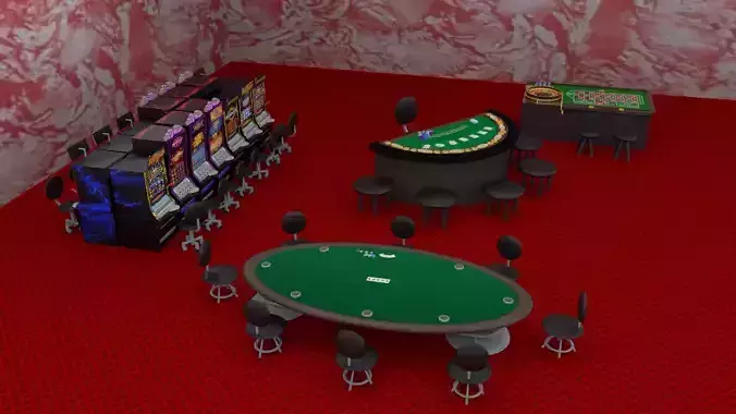 Miniature Casino Pack For Interior Design 