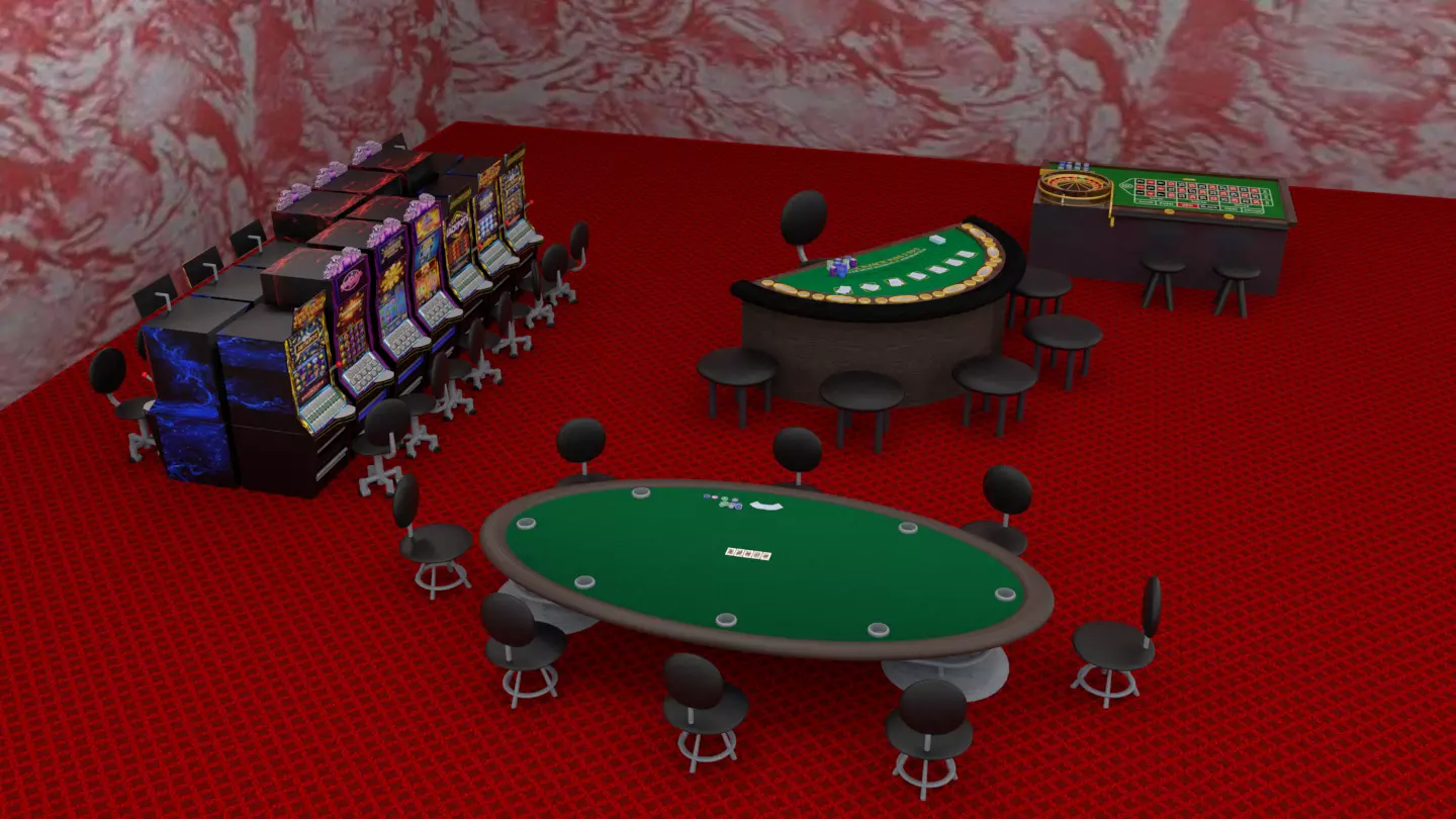 Miniature Casino Pack For Interior Design  3D model_0