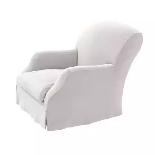 Custom made slipcovered chair