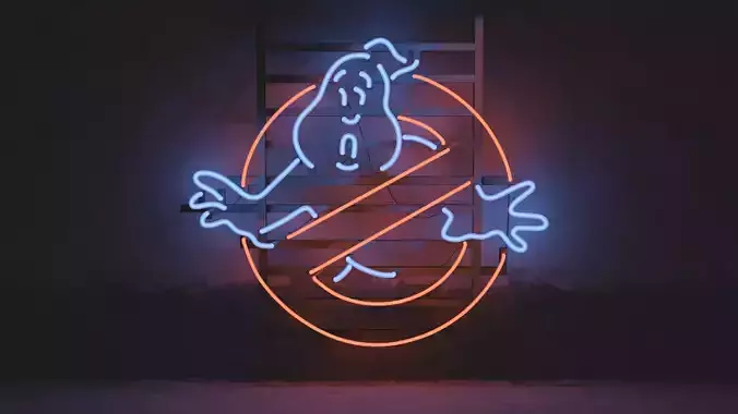 Neon 3D Model 6 - Ghost Busters