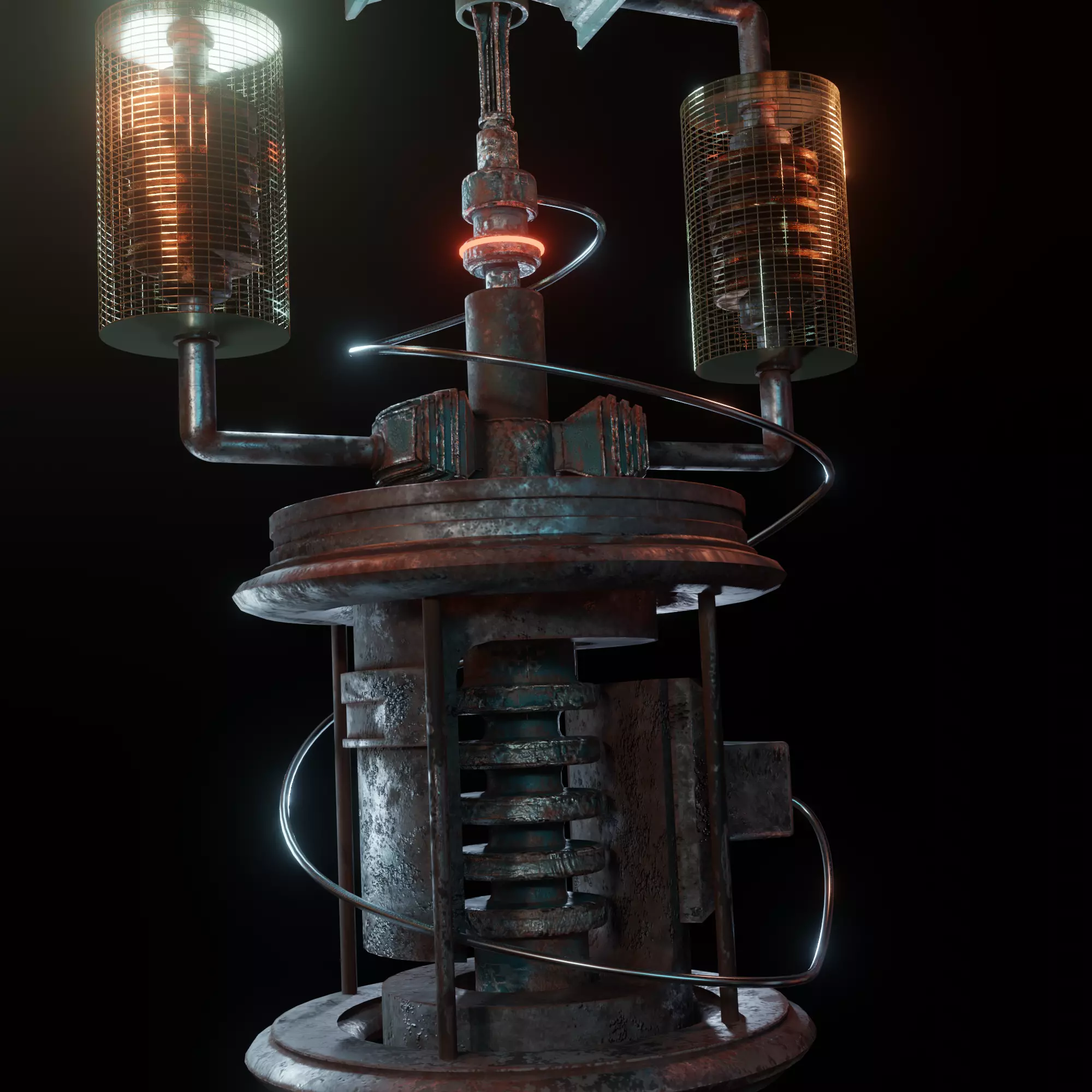 space drill Free low-poly 3D model