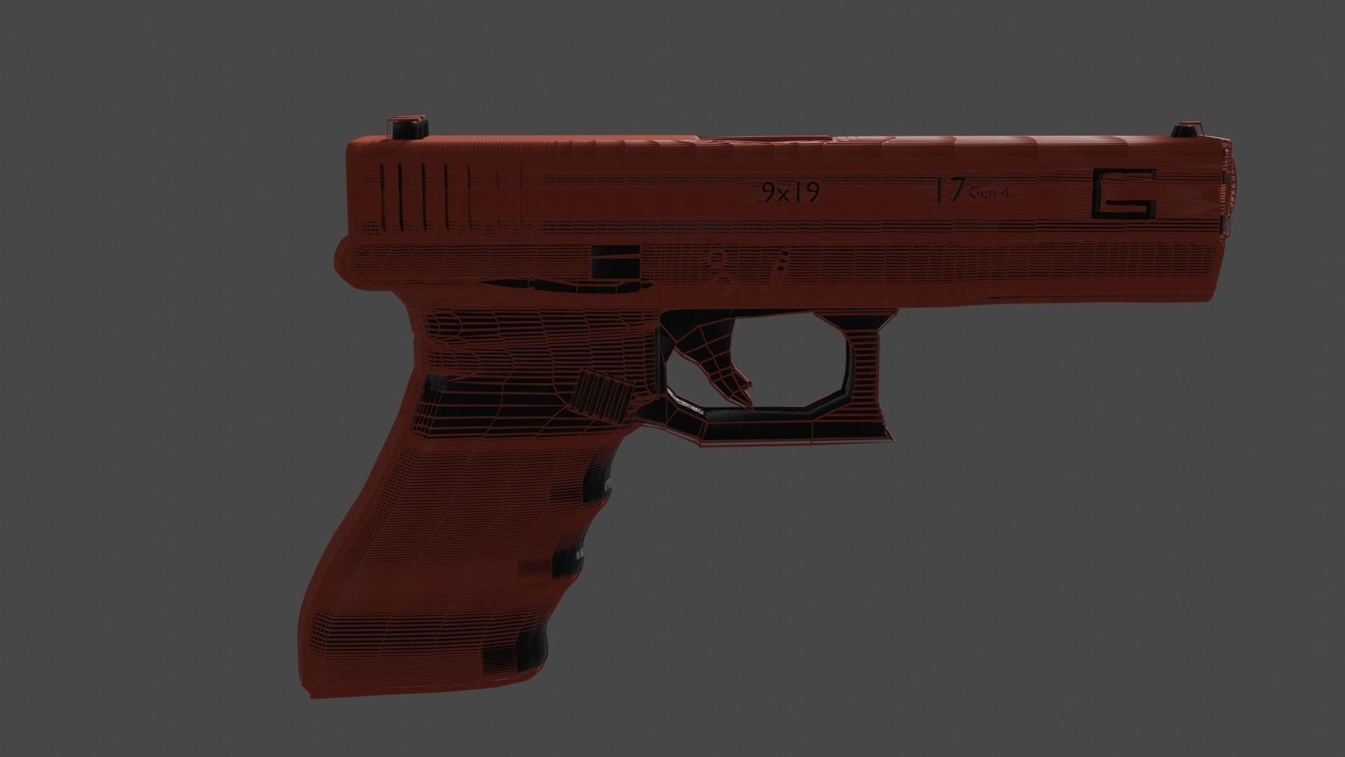 Glock 17 Gen 4 3D model_1