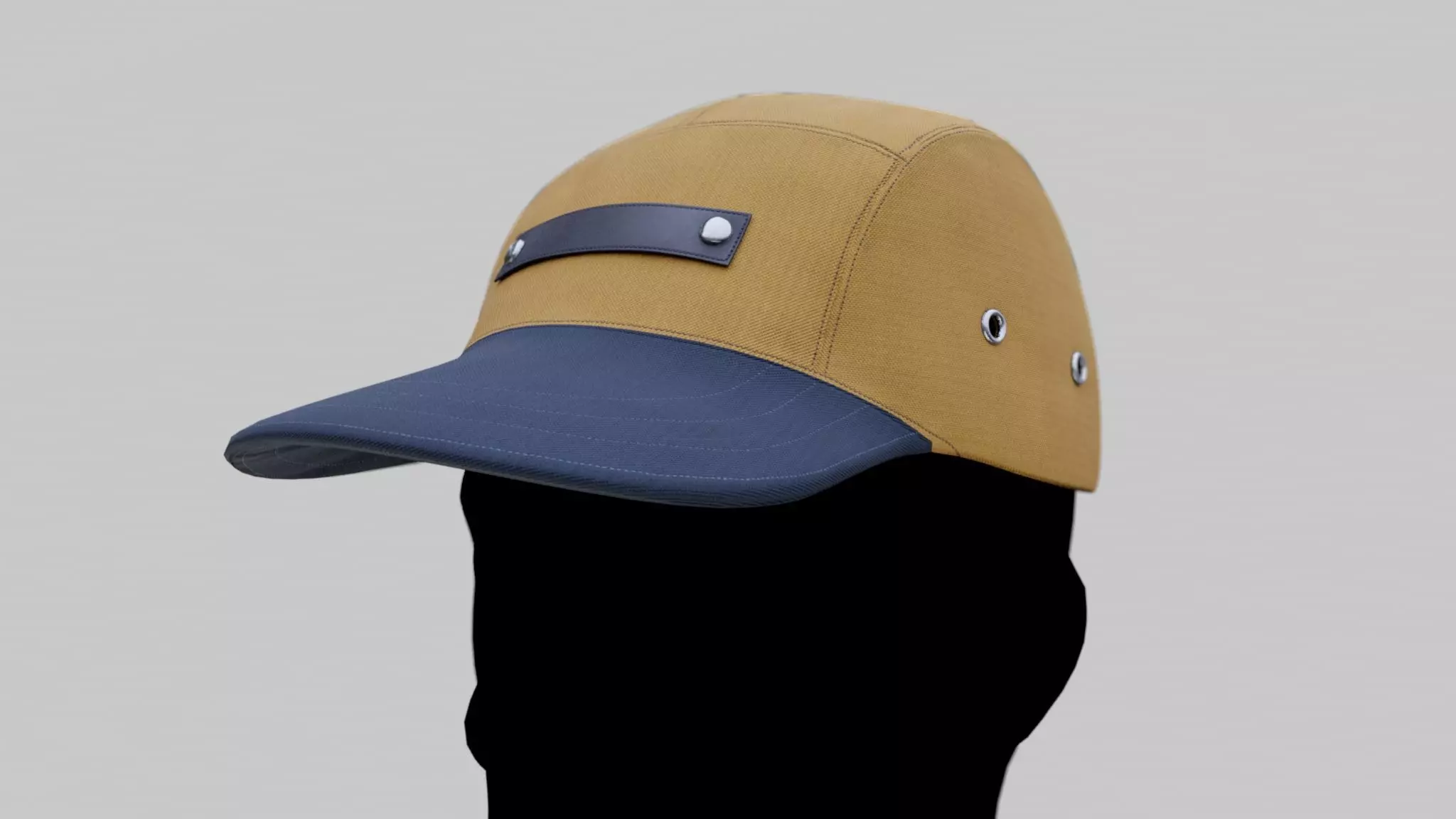 Five Panel Cap Low-poly 3D model