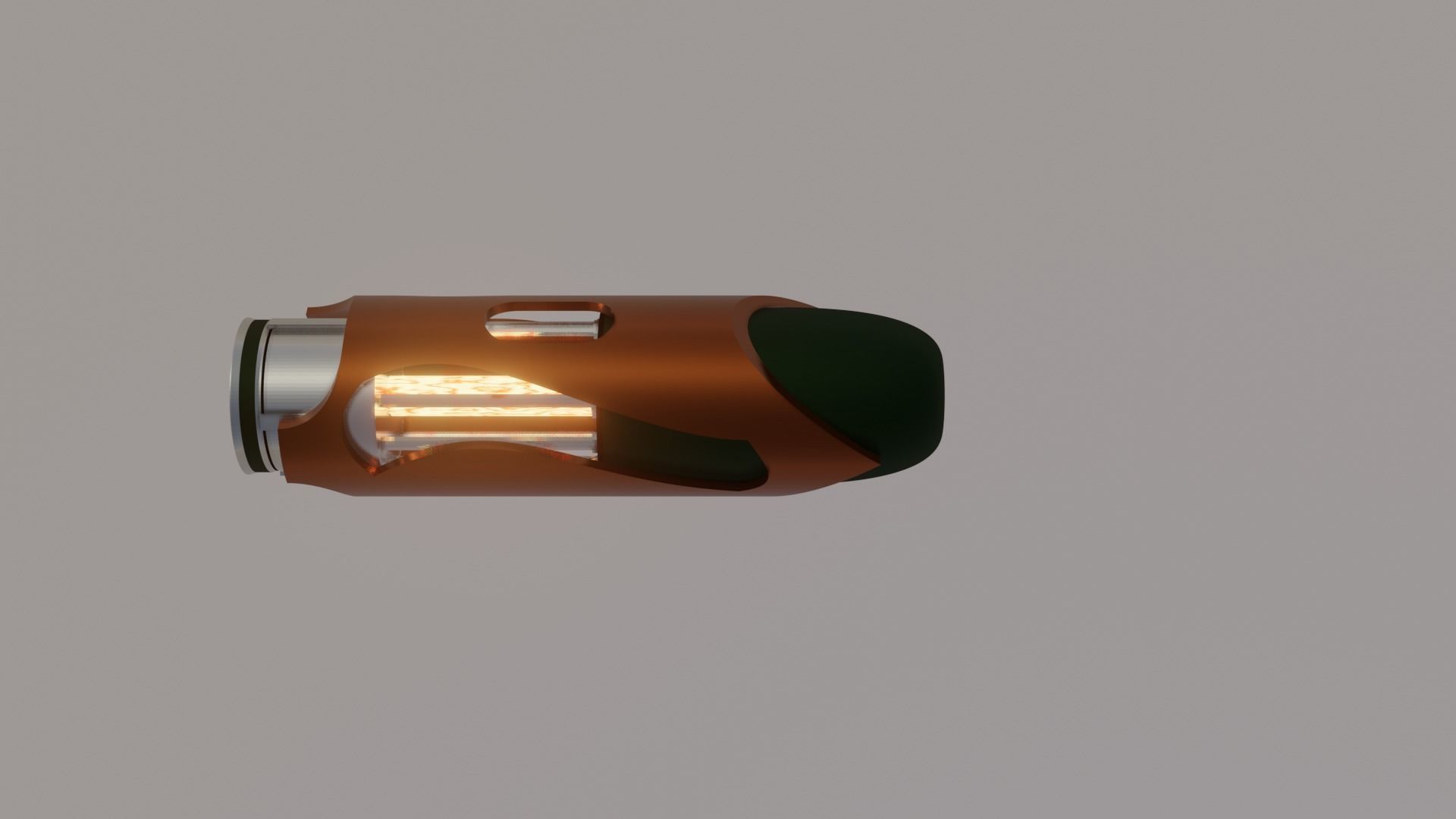 Fictional Artillery Piece and Shell Concept 3D model_2