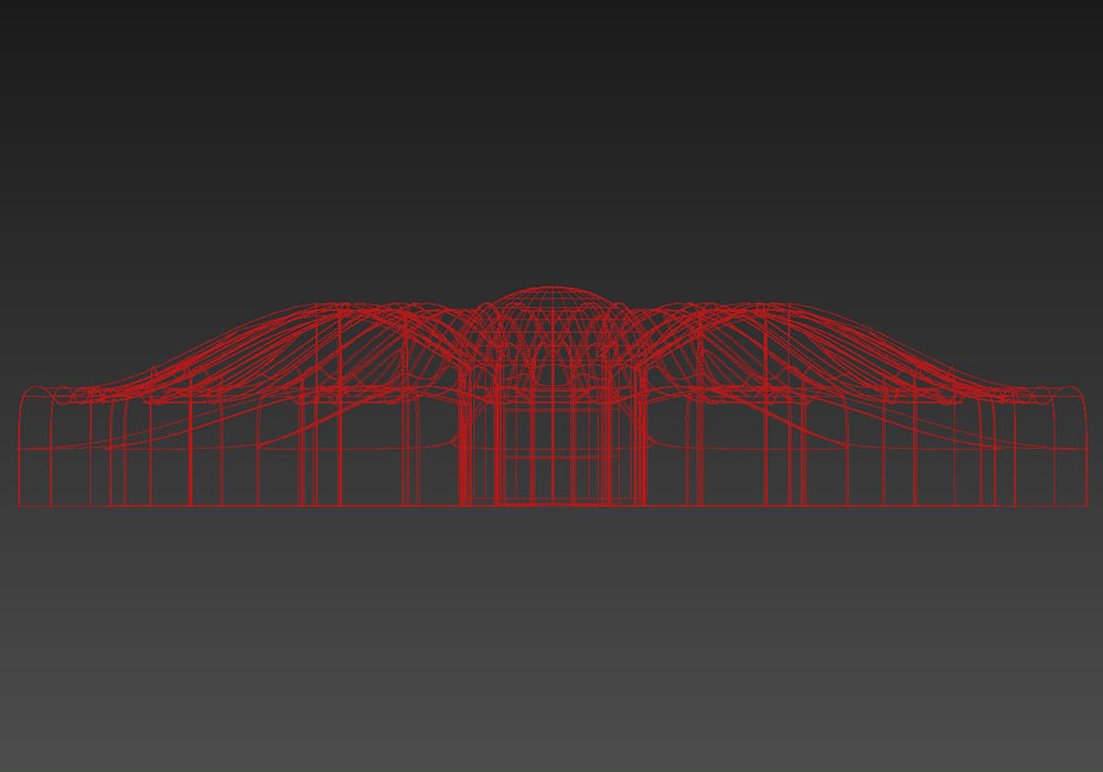 Round carved rosette  3D model_10