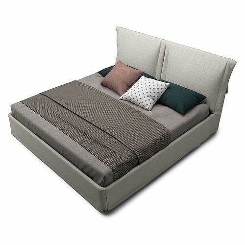 Emily bed  Low-poly 3D model