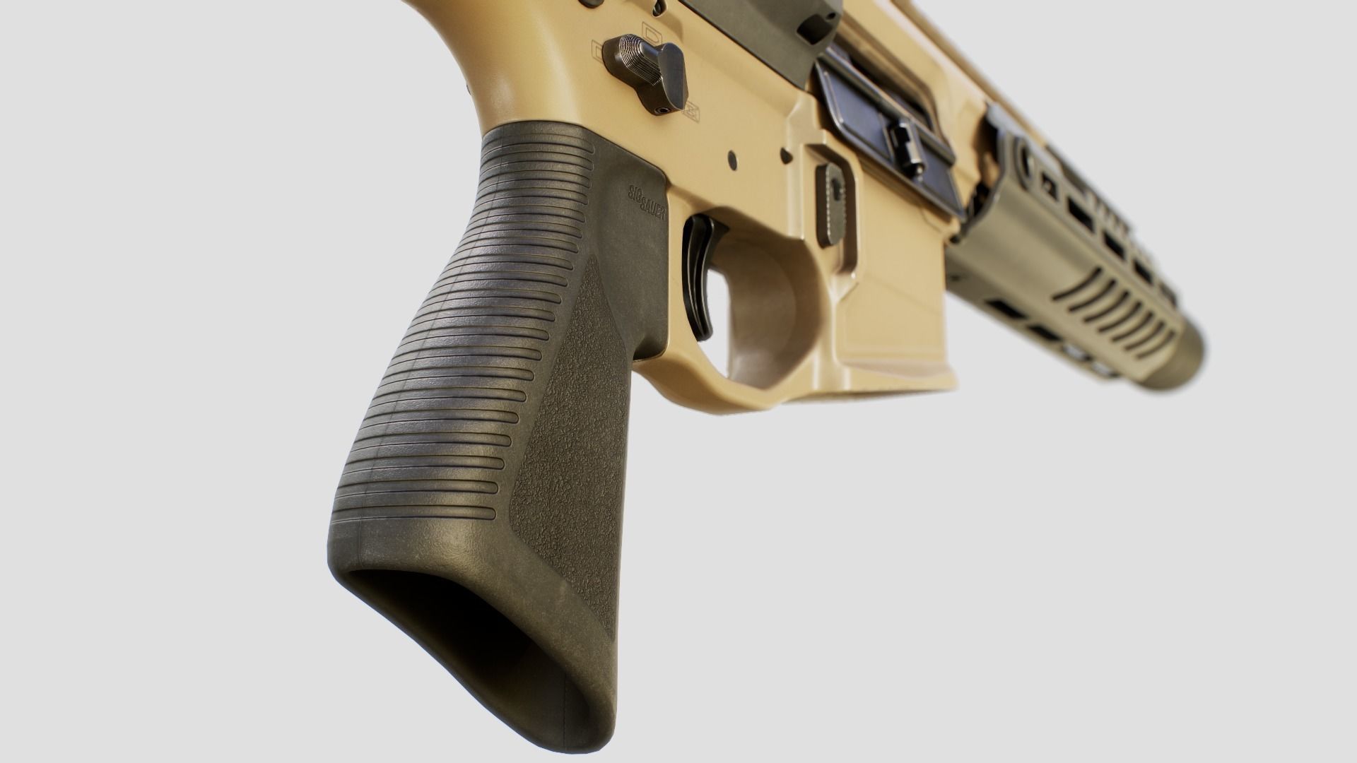 Sig Sauer MCX Rattler PDW Rifle Low-poly 3D model_34