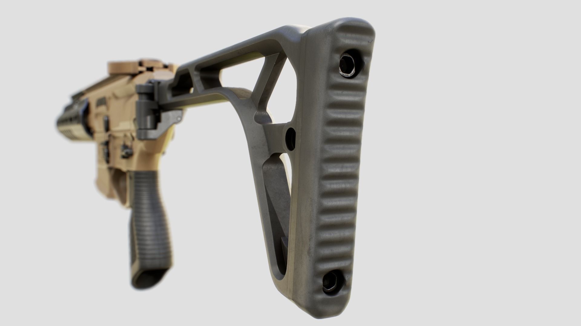 Sig Sauer MCX Rattler PDW Rifle Low-poly 3D model_36