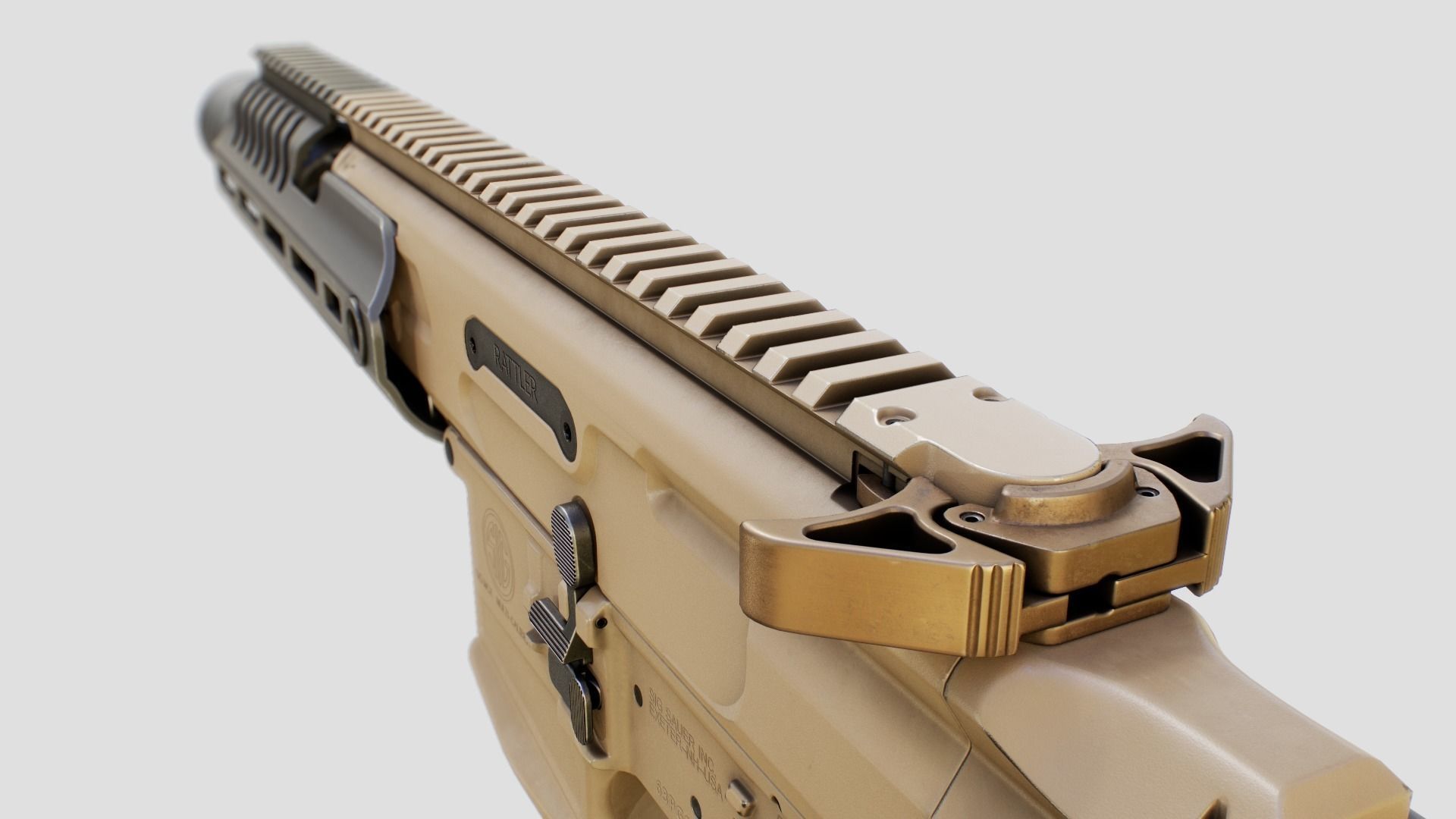Sig Sauer MCX Rattler PDW Rifle Low-poly 3D model_32