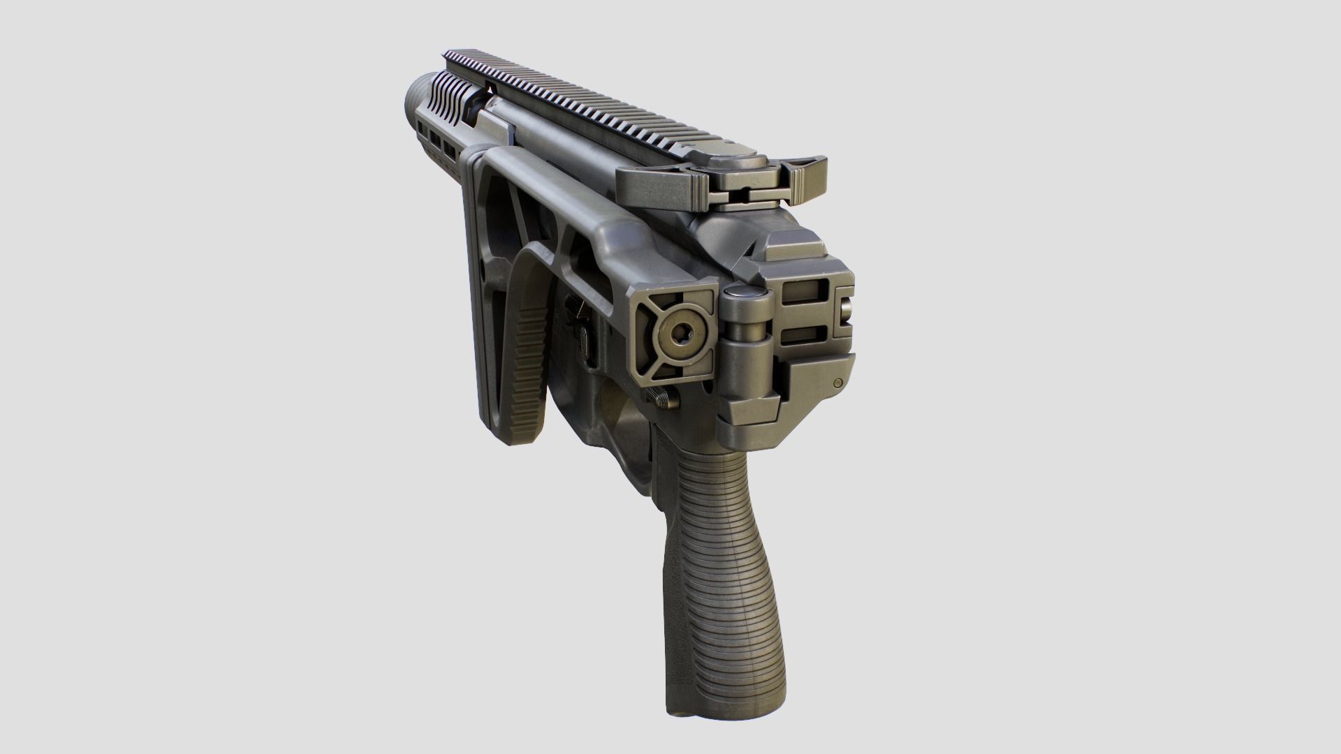 Sig Sauer MCX Rattler PDW Rifle Low-poly 3D model_13