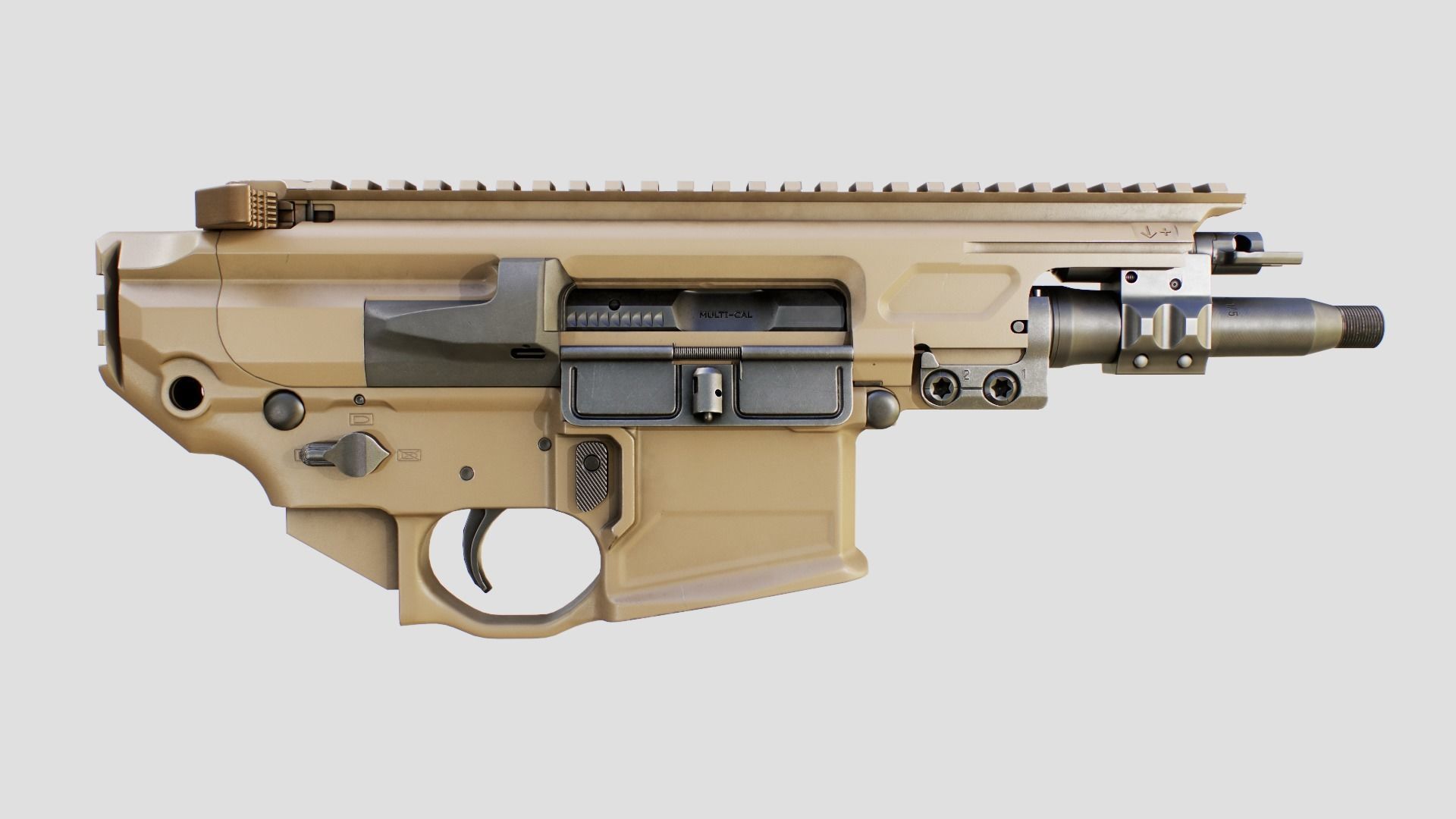 Sig Sauer MCX Rattler PDW Rifle Low-poly 3D model_45