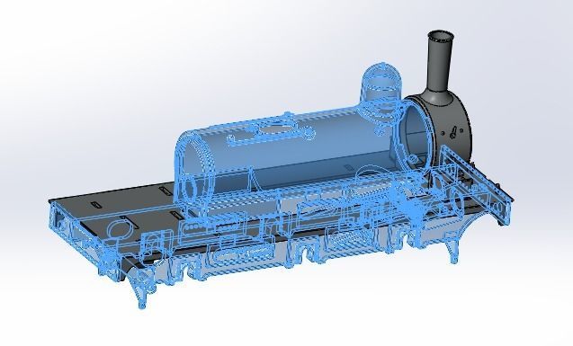 J69 class stream locomotive 3D print model_6