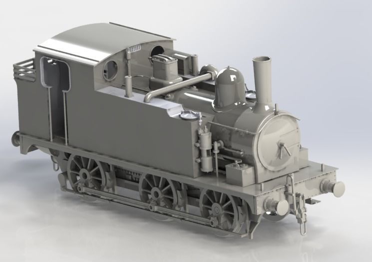 J69 class stream locomotive 3D print model_1