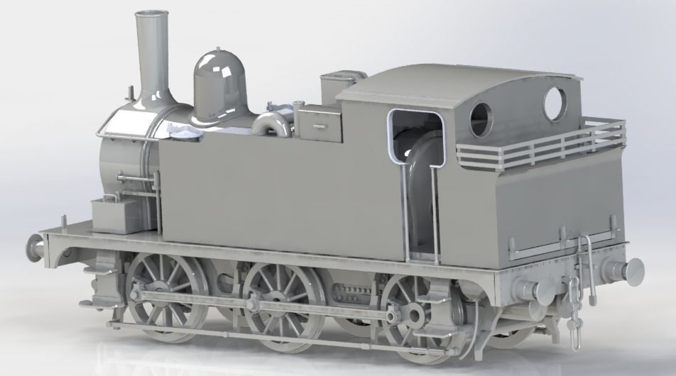 J69 class stream locomotive 3D print model_3