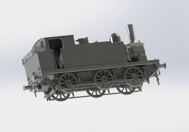 J69 class stream locomotive 3D print model_4