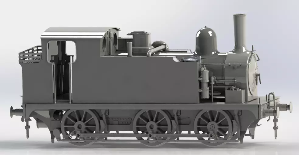 J69 class stream locomotive 3D print model_0