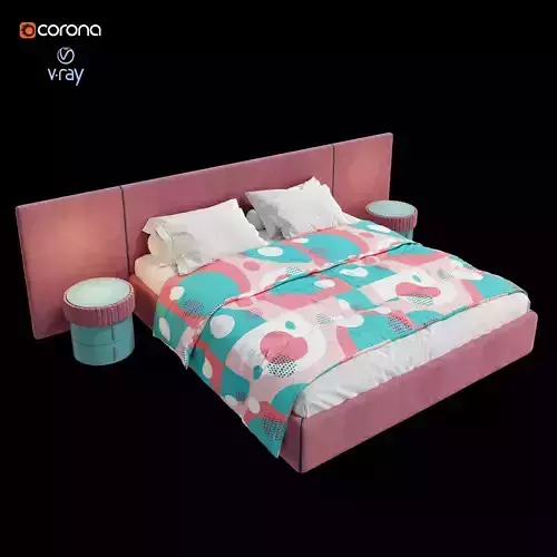 ARCHILINE Design Studio - CM - Bed 04 Free 3D model