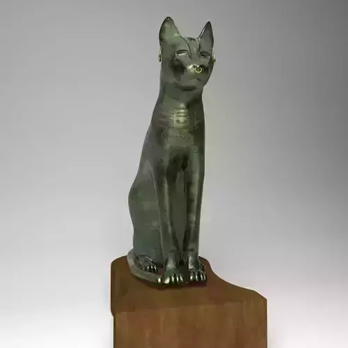 Bastet Realistic egyptian cat statue